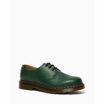 Dr Martens 1461 Smooth Kožené - Zelene Oxford Topanky Damske, D246SK